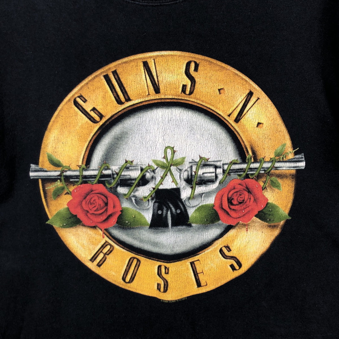 Hanes GUNS N' ROSES Band T-Shirt (Men's Size S) cotton black type Vintage Second Hand