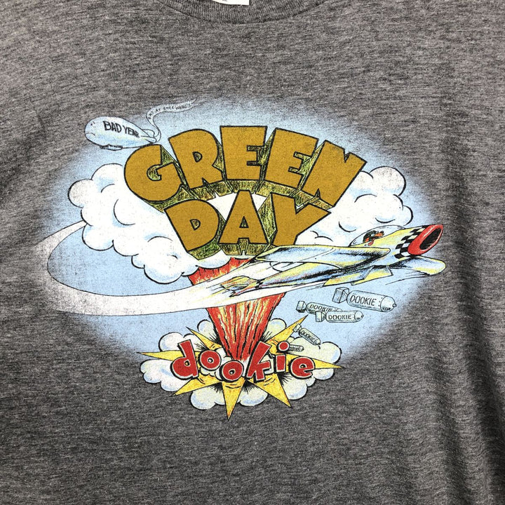 Bay Island Green Day Band T-Shirt (Men's XL equivalent) polyester gray type Vintage Second Hand