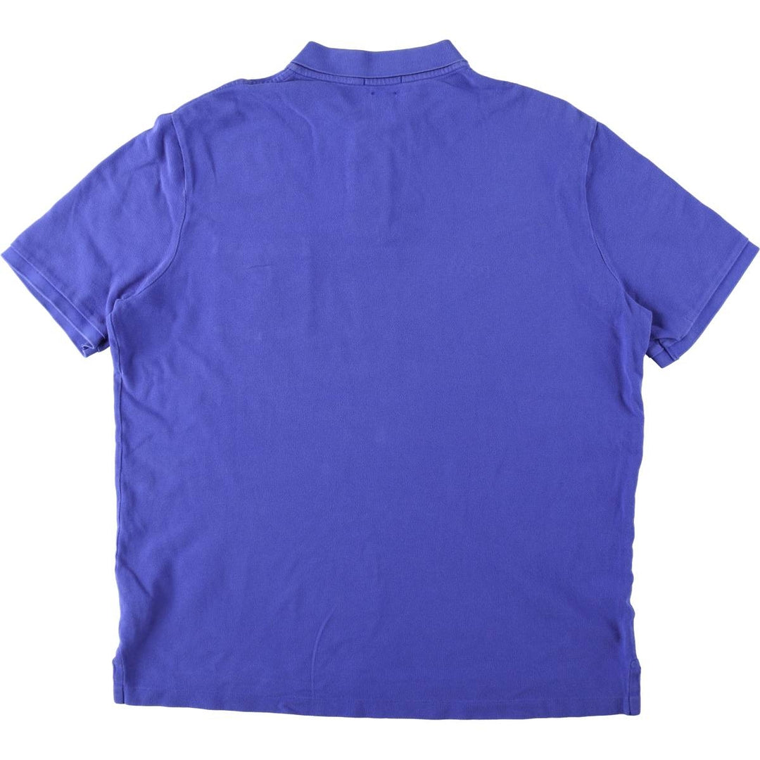 Ralph Lauren POLO RALPH LAUREN CLASSIC FIT short sleeve polo shirt for men size L cotton blue type Vintage Second Hand