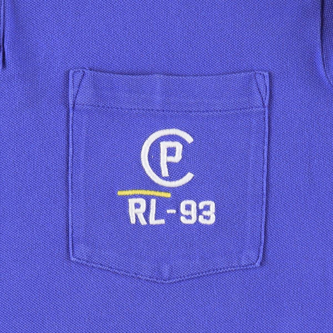 Ralph Lauren POLO RALPH LAUREN CLASSIC FIT short sleeve polo shirt for men size L cotton blue type Vintage Second Hand