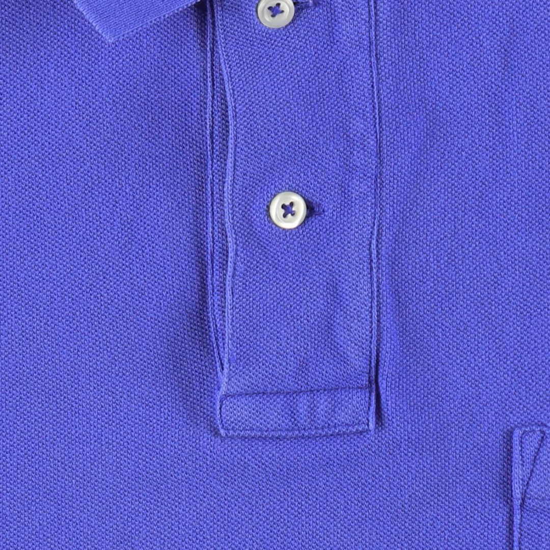 Ralph Lauren POLO RALPH LAUREN CLASSIC FIT short sleeve polo shirt for men size L cotton blue type Vintage Second Hand