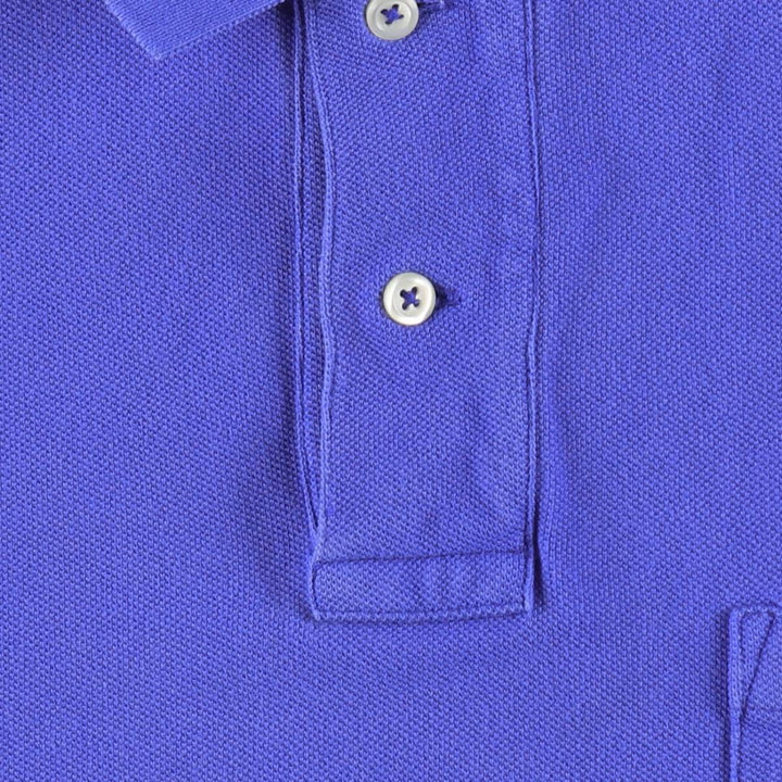 Ralph Lauren POLO RALPH LAUREN CLASSIC FIT short sleeve polo shirt for men size L cotton blue type Vintage Second Hand