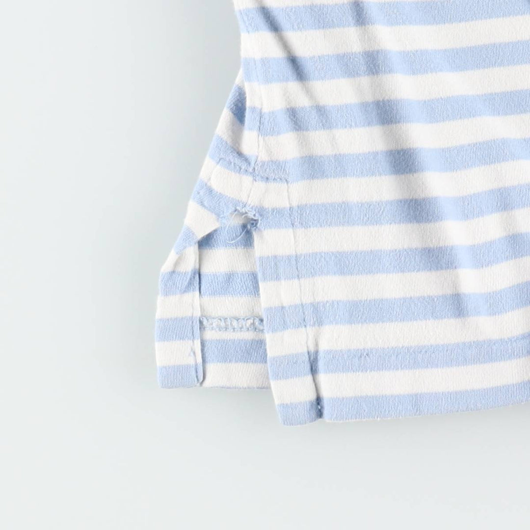 Ralph Lauren POLO RALPH LAUREN CLASSIC FIT short sleeve striped polo shirt men's size L cotton Blue type light blue Vintage Second Hand