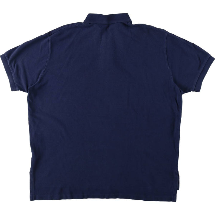 Ralph Lauren POLO RALPH LAUREN short sleeve polo shirt men's XL equivalent cotton navy blue type Vintage Second Hand