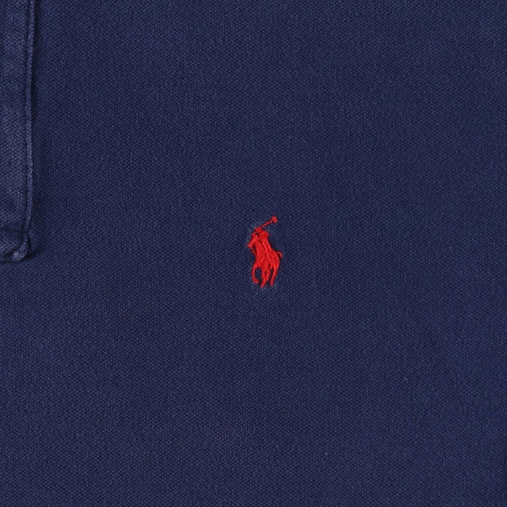 Ralph Lauren POLO RALPH LAUREN short sleeve polo shirt men's XL equivalent cotton navy blue type Vintage Second Hand