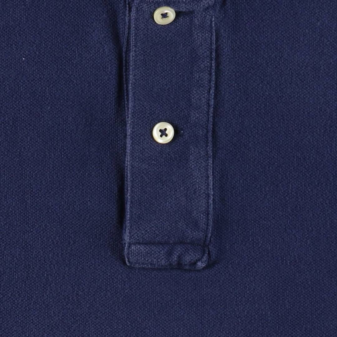 Ralph Lauren POLO RALPH LAUREN short sleeve polo shirt men's XL equivalent cotton navy blue type Vintage Second Hand