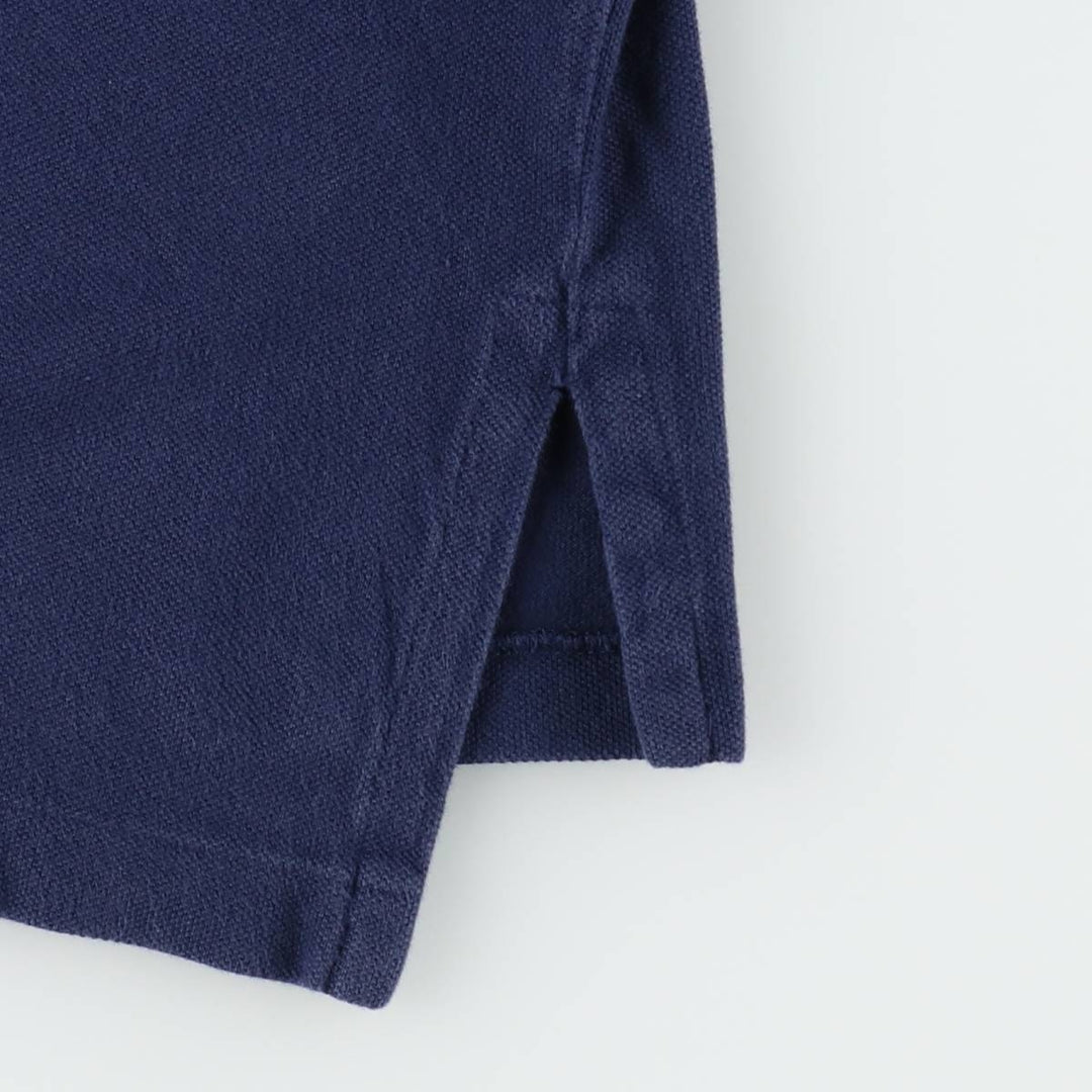 Ralph Lauren POLO RALPH LAUREN short sleeve polo shirt men's XL equivalent cotton navy blue type Vintage Second Hand