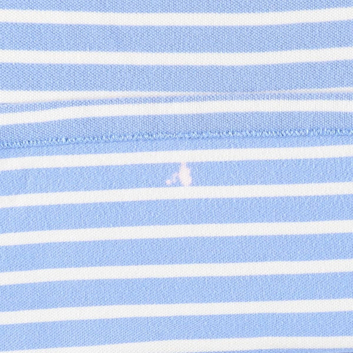 Ralph Lauren POLO RALPH LAUREN Short Sleeve Striped Polo Shirt Men's Size L cotton Blue type light blue Vintage Second Hand
