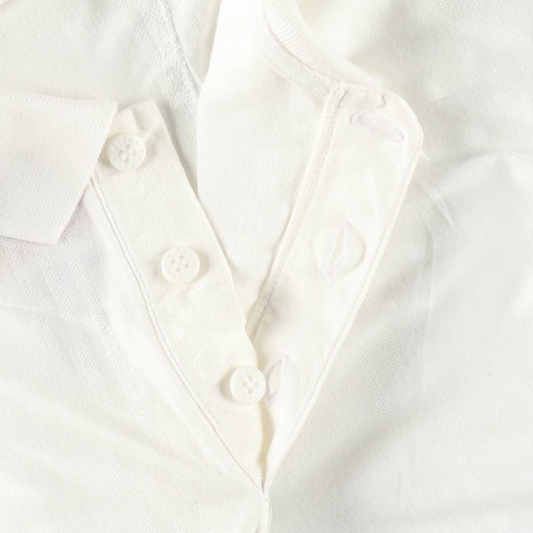 Adidas short sleeve polo shirt, men's XL size cotton white type Vintage Second Hand