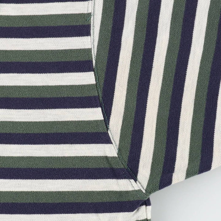 Ralph Lauren CHAPS Multi-stripe Short-Sleeve Polo Shirt, Men's Size L (approx.) cotton green type Vintage Second Hand