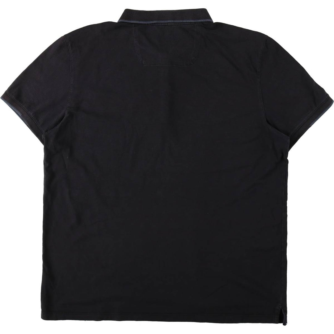 Calvin Klein SLIM FIT Short-Sleeve Polo Shirt, Men's Size L (approx.) cotton black type Vintage Second Hand