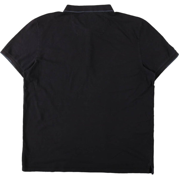 Calvin Klein SLIM FIT Short-Sleeve Polo Shirt, Men's Size L (approx.) cotton black type Vintage Second Hand