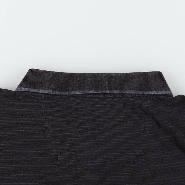 Calvin Klein SLIM FIT Short-Sleeve Polo Shirt, Men's Size L (approx.) cotton black type Vintage Second Hand