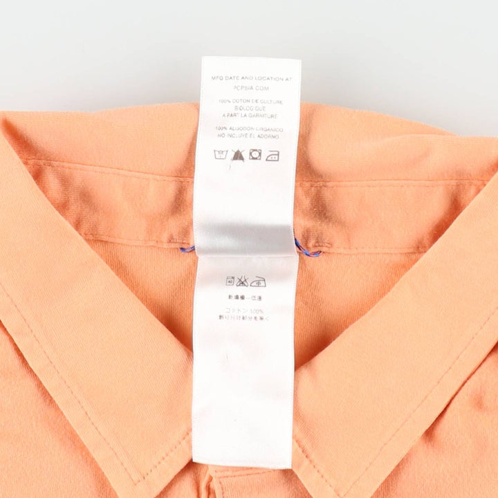 Patagonia Organic Cotton Short-Sleeve Polo Shirt, Men's Size XL (approx.) cotton orange type Vintage Second Hand