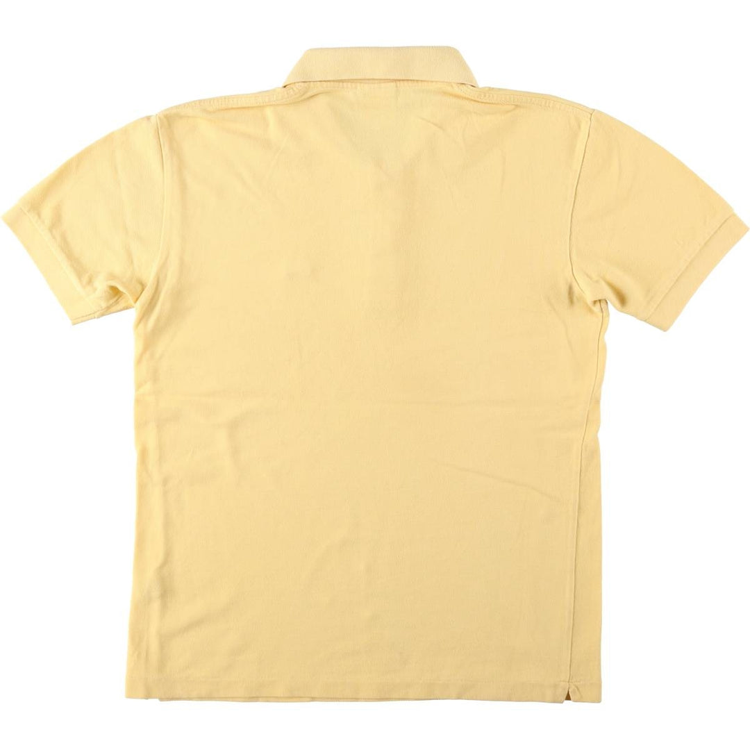 Lacoste LACOSTE French design short sleeve polo shirt size 4, men's M size cotton yellow type Vintage Second Hand