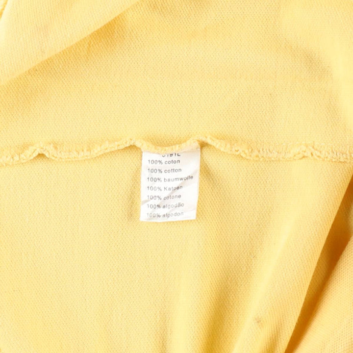 Lacoste LACOSTE French design short sleeve polo shirt size 4, men's M size cotton yellow type Vintage Second Hand