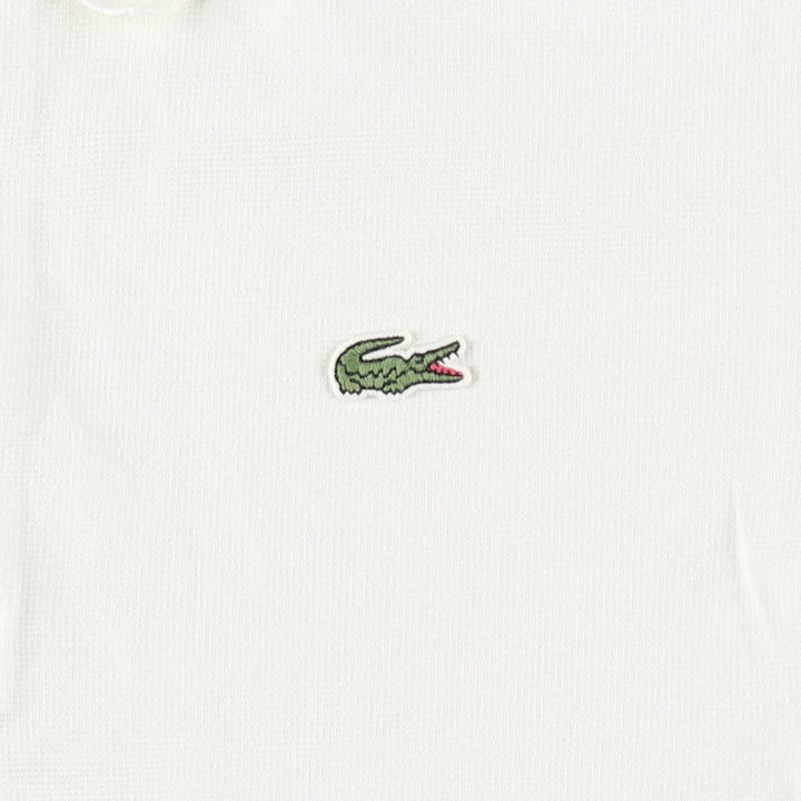 Lacoste Sport Slim Fit Short-Sleeve Polo Shirt, Size 3 (Men's Size S equivalent) cotton white type Vintage Second Hand