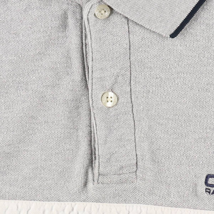 Ralph Lauren CHAPS Short-Sleeve Polo Shirt, Men's Size M (approx.) cotton gray type Vintage Second Hand
