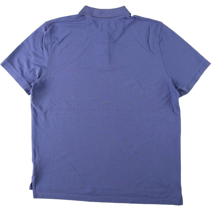 Brooks Brothers Est.1818 short sleeve polo shirt, men's size XL cotton blue type Vintage Second Hand