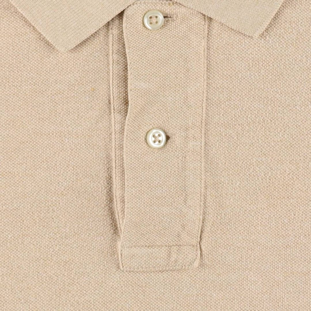 Ralph Lauren POLO by Ralph Lauren short sleeve polo shirt, men's XL size cotton Beige type Vintage Second Hand