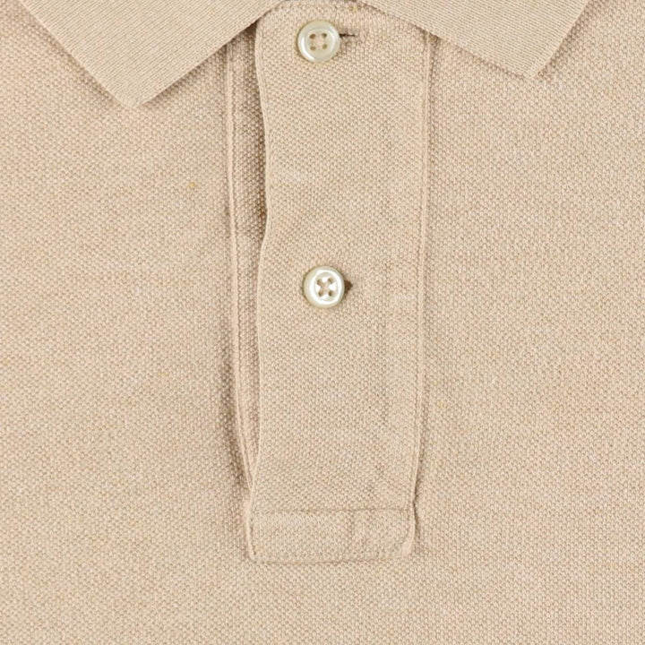 Ralph Lauren POLO by Ralph Lauren short sleeve polo shirt, men's XL size cotton Beige type Vintage Second Hand