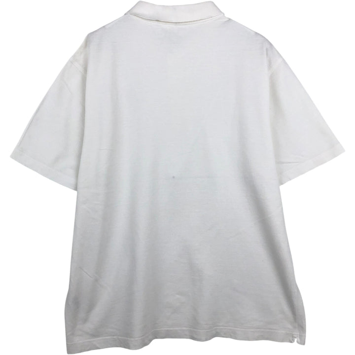 Lacoste Sport Short-Sleeve Polo Shirt, Size 7 (Men's XXL equivalent) cotton white type Vintage Second Hand