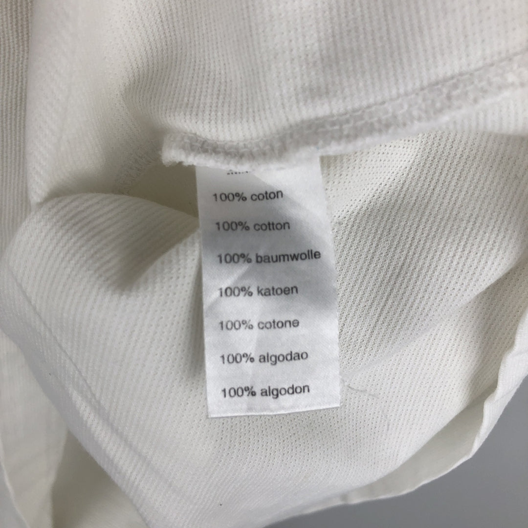 Lacoste Sport Short-Sleeve Polo Shirt, Size 7 (Men's XXL equivalent) cotton white type Vintage Second Hand