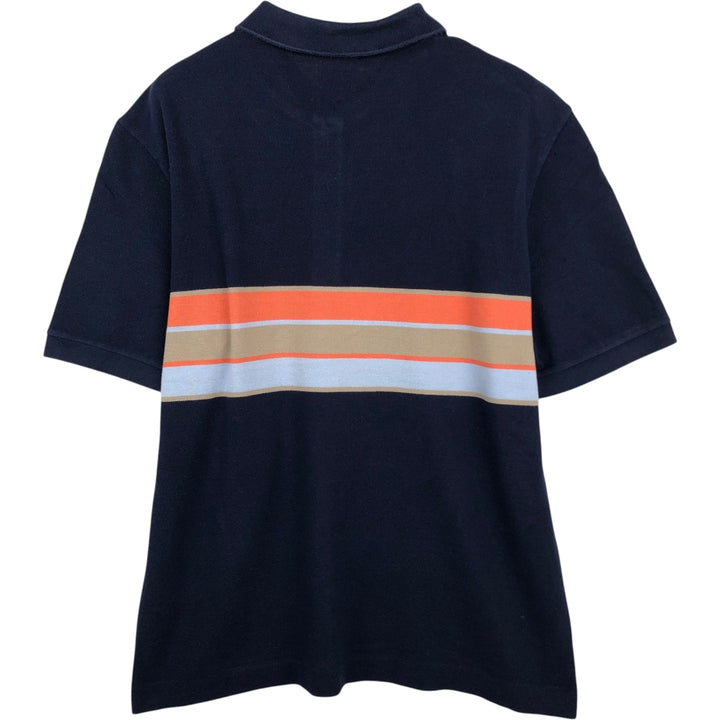 Lacoste LACOSTE French design short sleeve polo shirt size 6 men's XL equivalent cotton navy blue type Vintage Second Hand