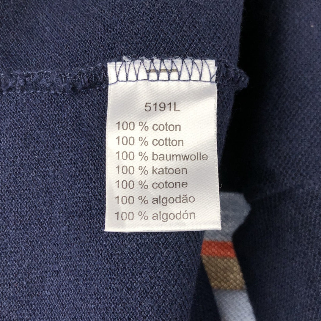Lacoste LACOSTE French design short sleeve polo shirt size 6 men's XL equivalent cotton navy blue type Vintage Second Hand