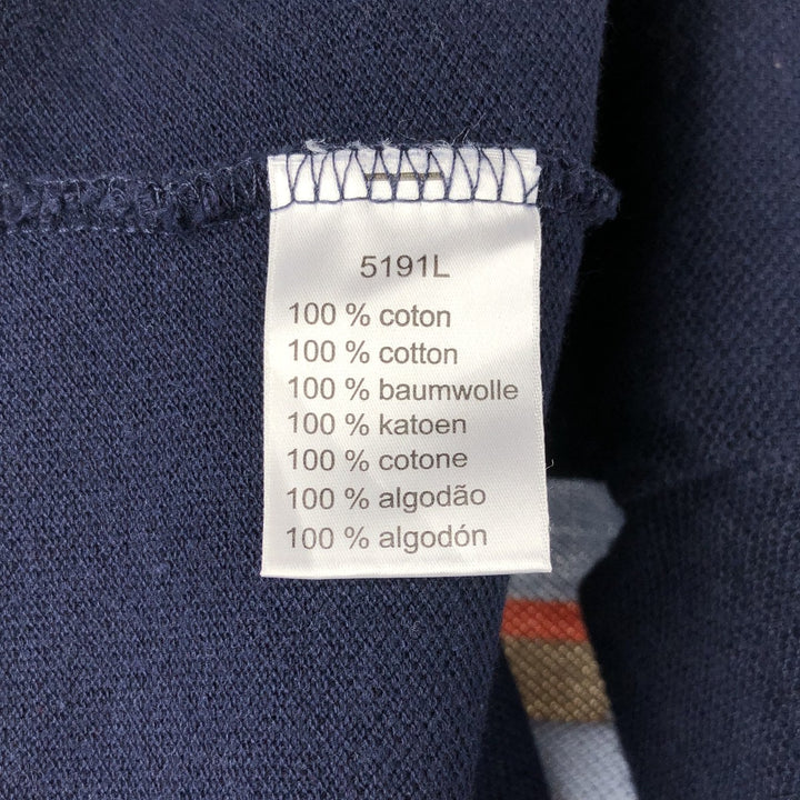 Lacoste LACOSTE French design short sleeve polo shirt size 6 men's XL equivalent cotton navy blue type Vintage Second Hand