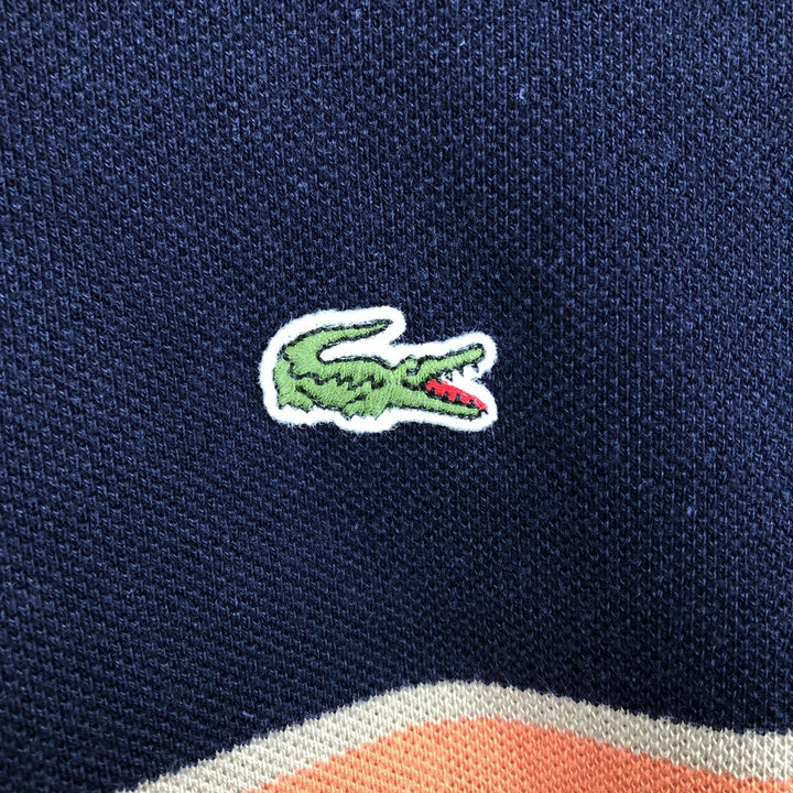 Lacoste LACOSTE French design short sleeve polo shirt size 6 men's XL equivalent cotton navy blue type Vintage Second Hand