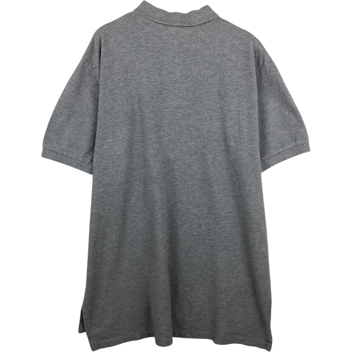Ralph Lauren POLO by Ralph Lauren short sleeve polo shirt, men's XL size cotton gray type Vintage Second Hand