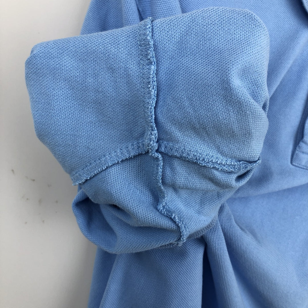 Ralph Lauren POLO by Ralph Lauren short sleeve polo shirt, men's size L cotton Blue type light blue Vintage Second Hand