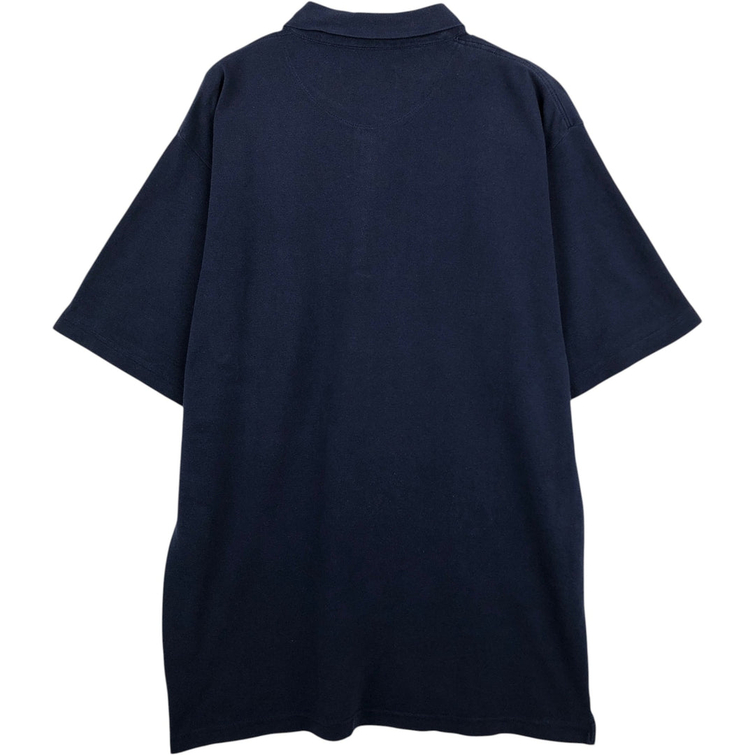 Ralph Lauren CHAPS Short-Sleeve Polo Shirt, Men's Size XL (approx.) cotton navy blue type Vintage Second Hand