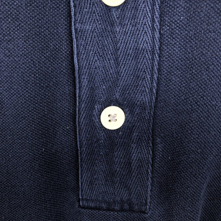 Ralph Lauren CHAPS Short-Sleeve Polo Shirt, Men's Size XL (approx.) cotton navy blue type Vintage Second Hand