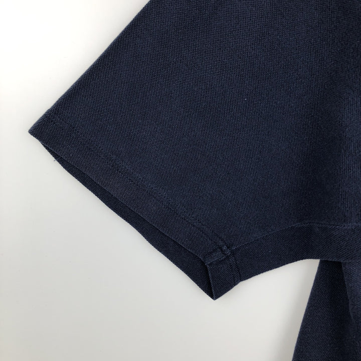 Ralph Lauren CHAPS Short-Sleeve Polo Shirt, Men's Size XL (approx.) cotton navy blue type Vintage Second Hand