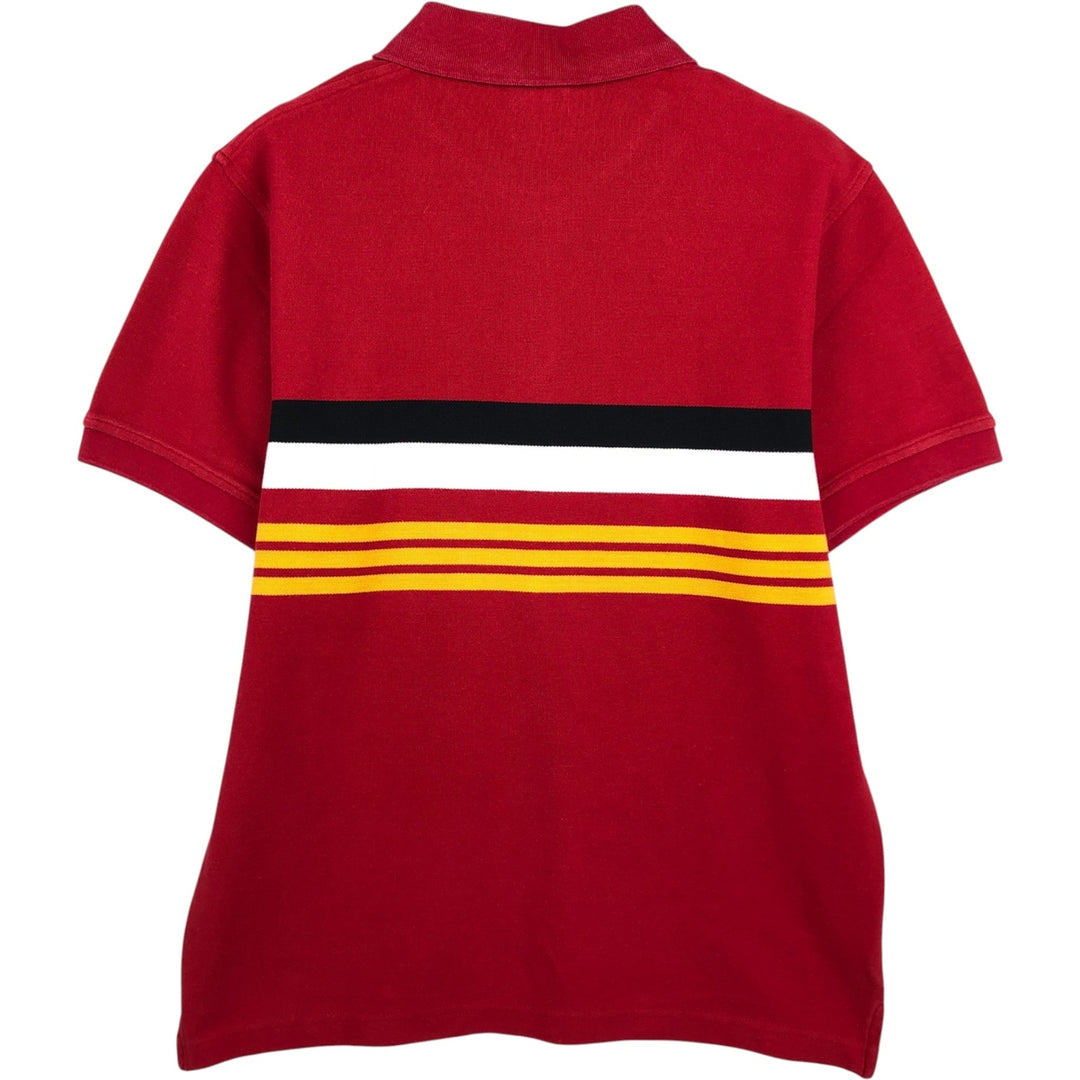 Lacoste LACOSTE French design short sleeve polo shirt size 5, men's L size cotton red type Vintage Second Hand