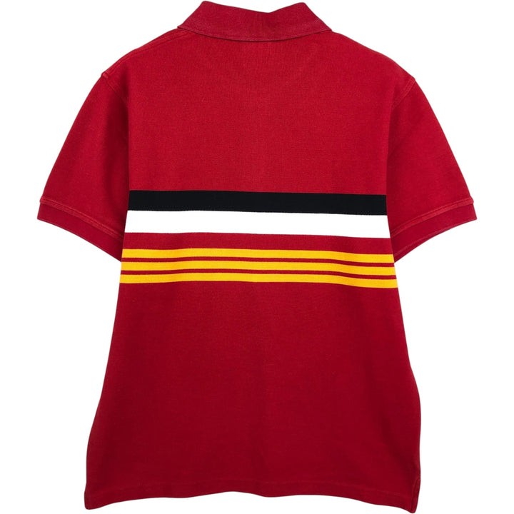 Lacoste LACOSTE French design short sleeve polo shirt size 5, men's L size cotton red type Vintage Second Hand