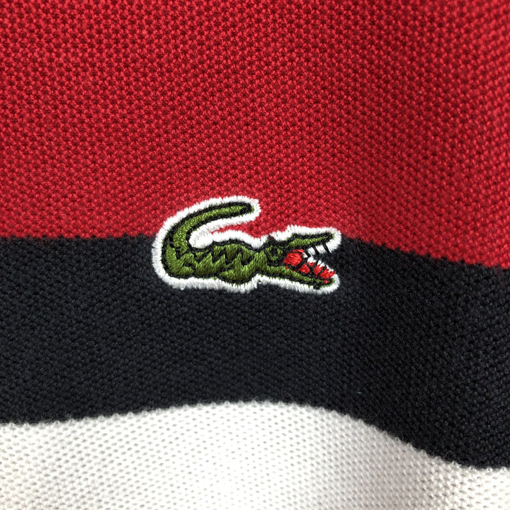 Lacoste LACOSTE French design short sleeve polo shirt size 5, men's L size cotton red type Vintage Second Hand