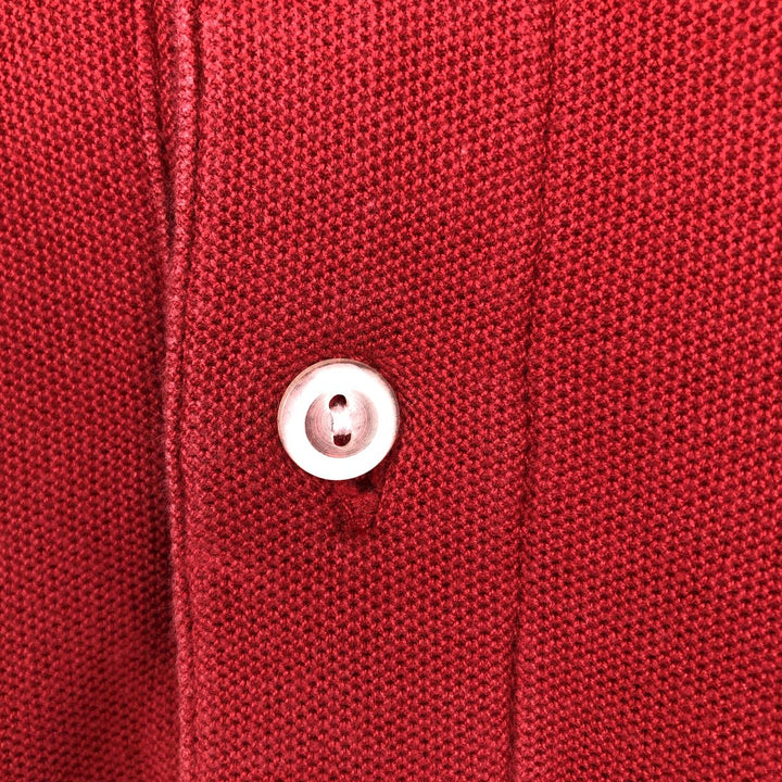 Lacoste LACOSTE French design short sleeve polo shirt size 5, men's L size cotton red type Vintage Second Hand