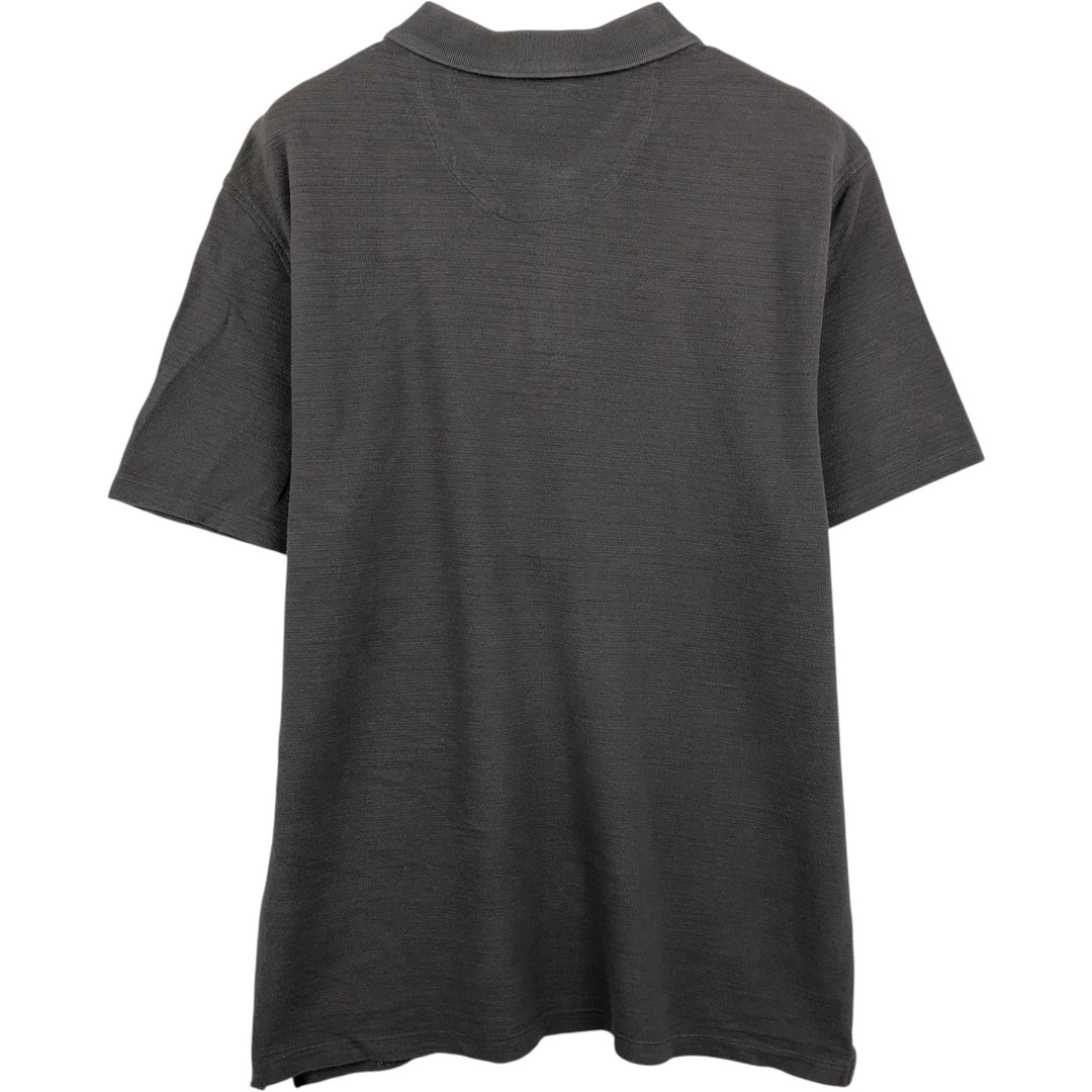 Calvin Klein short-sleeved polo shirt, men's size L (approx.) cotton Charcoal Vintage Second Hand