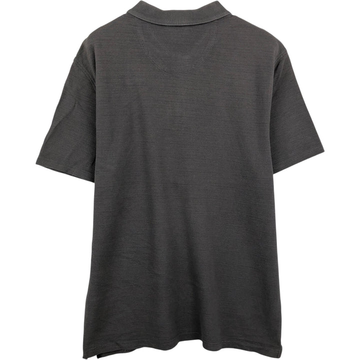 Calvin Klein short-sleeved polo shirt, men's size L (approx.) cotton Charcoal Vintage Second Hand