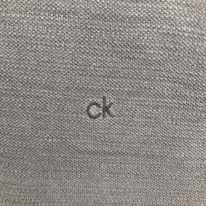 Calvin Klein short-sleeved polo shirt, men's size L (approx.) cotton Charcoal Vintage Second Hand