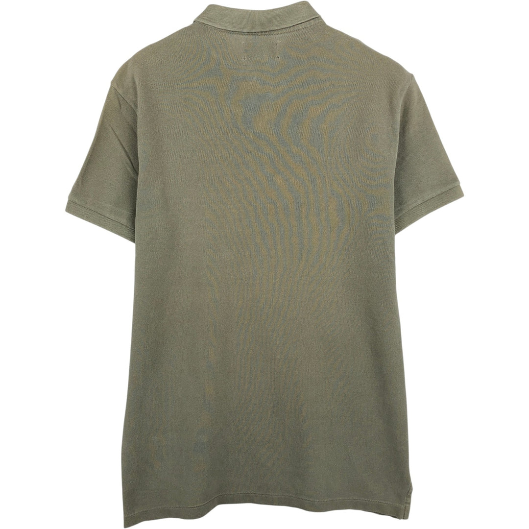 Ralph Lauren POLO JEANS COMPANY Short-Sleeve Polo Shirt, Men's Size S (approx.) cotton Khaki type Vintage Second Hand