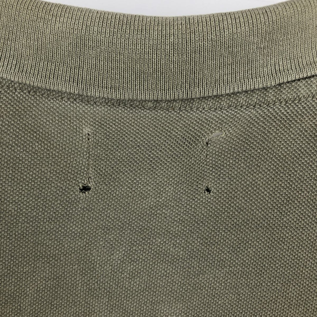 Ralph Lauren POLO JEANS COMPANY Short-Sleeve Polo Shirt, Men's Size S (approx.) cotton Khaki type Vintage Second Hand