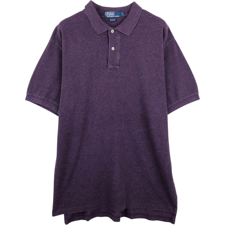 Ralph Lauren POLO by Ralph Lauren short sleeve polo shirt, men's size L cotton purple type Vintage Second Hand