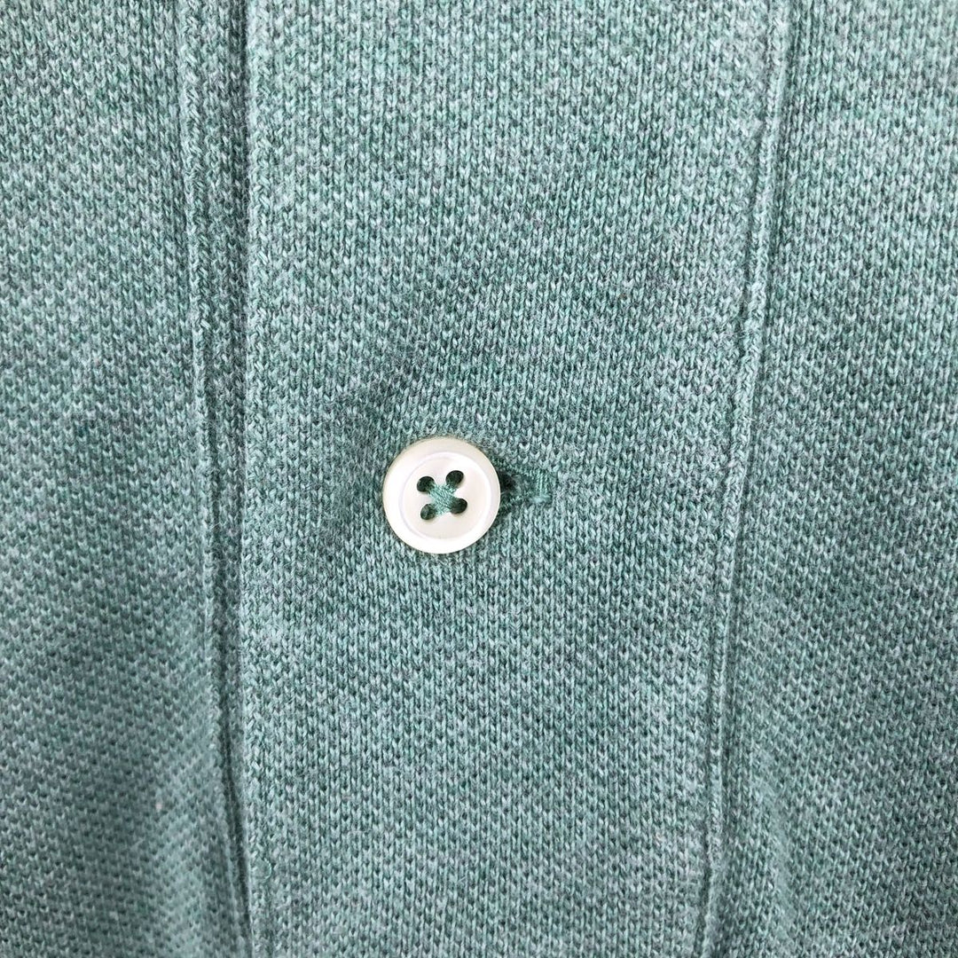 Ralph Lauren POLO by Ralph Lauren short sleeve polo shirt, men's XL size cotton green type yellow green Vintage Second Hand