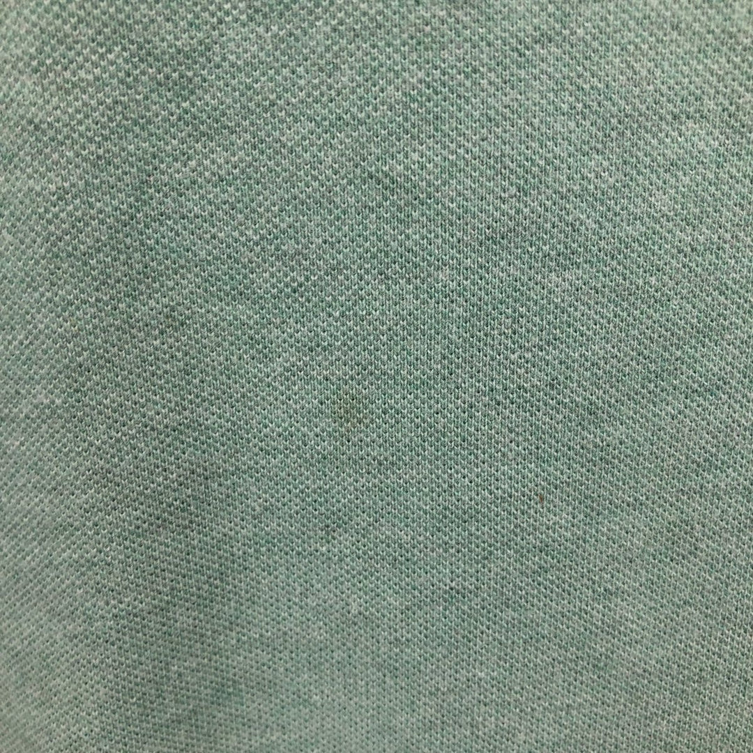 Ralph Lauren POLO by Ralph Lauren short sleeve polo shirt, men's XL size cotton green type yellow green Vintage Second Hand