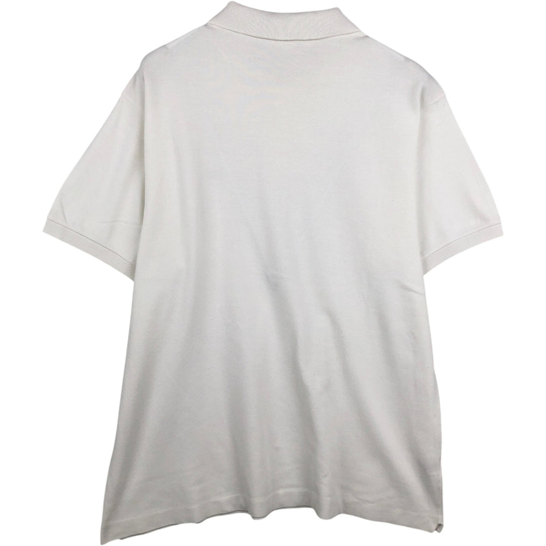Lacoste LACOSTE Short Sleeve Polo Shirt Size 5 Men's L cotton white type Vintage Second Hand