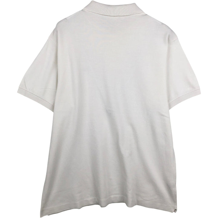 Lacoste LACOSTE Short Sleeve Polo Shirt Size 5 Men's L cotton white type Vintage Second Hand